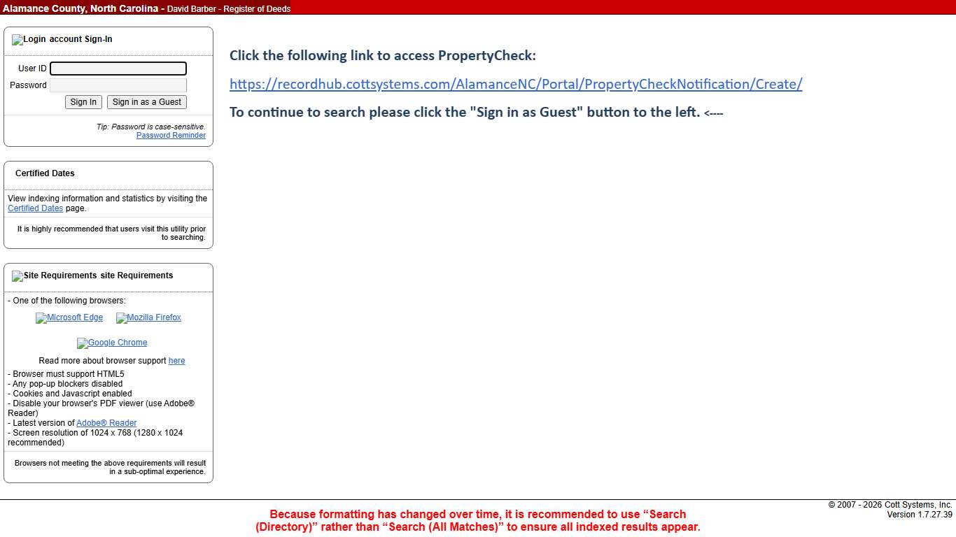 eSearch Account Sign In